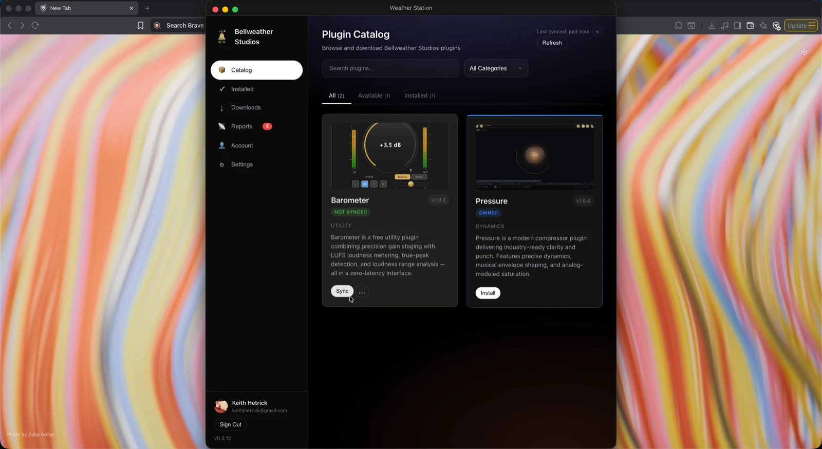 Weather Station showing install progress and completion